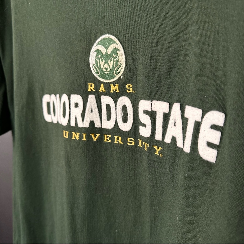 Colorado State University Rams Embroidered Green T-Shirt